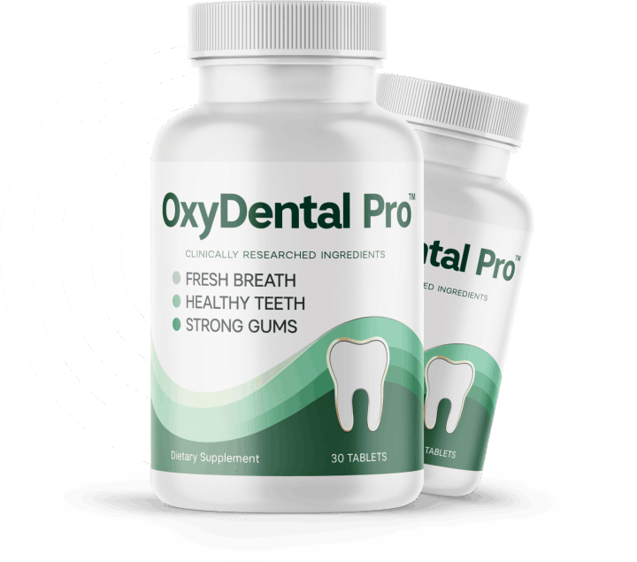OxyDental Pro bottle natural teeth and gum support formula